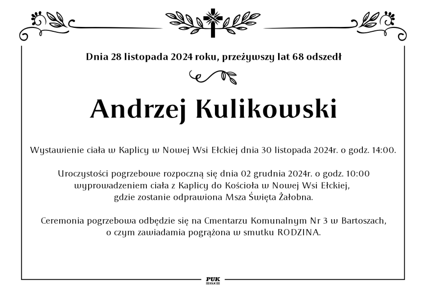 Andrzej Kulikowski - nekrolog